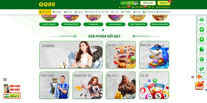 QQ88 9 Các trò chơi "Đỉnh Kout" tại QQ88